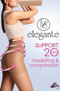 Ciorap modelator cu efect de masaj, Elegante Support 20 Den Ambalaj