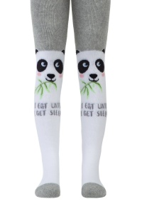 Ciorapi flaușați din bumbac cu model Panda, Conte Kids Sof-Tiki 531