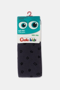 Ciorapi flaușați penrtu copii, din bumbac, cu modele, Conte Kids Sof-Tiki 653 - Img 10
