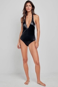 Costum de baie întreg, tip halter cu decolteu adânc, Gisela 2/30184 - Img 4