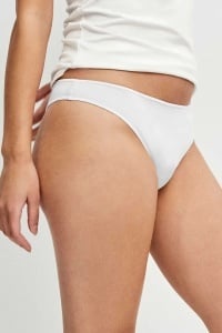 Set de 3 chiloți brazilieni, din bumbac organic, Gisela 1/0222.1., alb