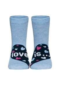 Șosete copii haioase Love is din bumbac, Funny Legs 279