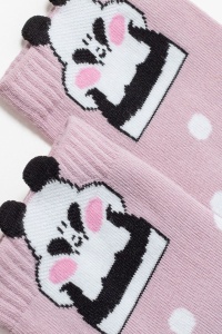 Șosete damă din bumbac, cu picot „Panda”, Conte Classic 365 - Img 4
