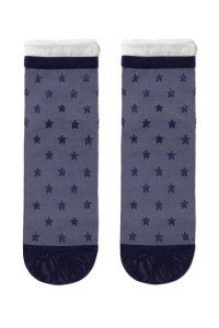 Șosete damă din vâscoză, cu model lucios și plasă decorativă transparentă, Conte Classic 491 Denim produs