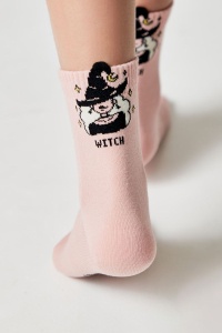 Șosete din bumbac cu model „Witch”, Conte Kids Tip-Top 980