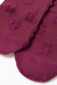 Șosete flaușate cu model 3D, floare în relief , Conte Elegant Comfort 548 - Img 8