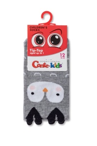 Șosete haioase din bumbac cu model Bufniță, Conte Kids Tip-Top 603 - Img 4