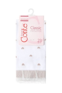 Șosete scurte (anclets) cu air bot și lurex, Conte Elegant Classic 243 - Img 5