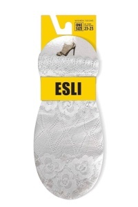 Șosete scurte damă dantelate din poliamidă, Esli IS006