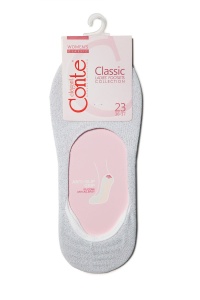 Tălpici damă subțiri din bumbac cu lurex, Conte Classic 000 - Img 2