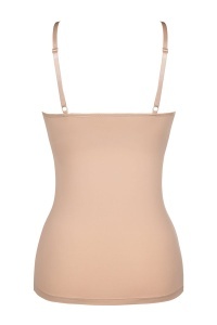 Top damă cu sutien integrat, Julimex Simple Cami Bej interior spate