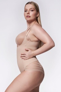 Body damă modelator cu plasă, Julimex 119 Mesh - Img 2