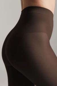 Ciorap cu chilot dantelat Fleur 20 Den Nero lateral