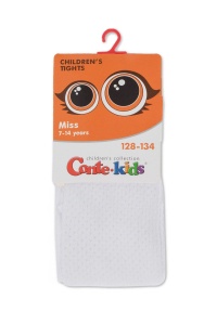 Ciorapi subțiri din bumbac cu model ajurat, Conte Kids Miss 616 - Img 3