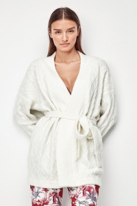 Jachetă pijama damă tricotată din cașmir premium, Gisela 2/20080