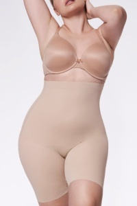 Pantaloni modelatori invizibili, cu talie foarte înaltă, Julimex 269 Piele fata