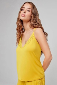 Set pijama scurtă cu detalii din dantelă, Gisela 2/20266 - Img 2