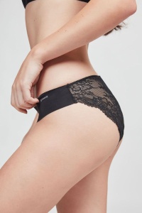 Slip clasic cu dantelă, din microfibra, laser cut, Gisela Micro-Lace 1/0227 - Img 5