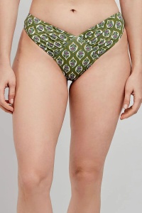 Slip de baie brazilian în formă de V, cu imprimeu Paisley, Gisela 2/30203 - Img 2