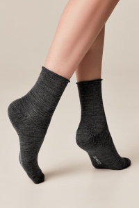 Șosete călduroase cu lână și fără elastic, Conte Elegant Comfort 000 - Img 3