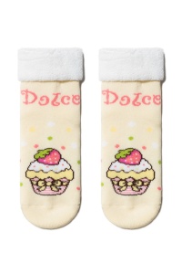 Șosete copii flaușate cu model Dolce, Conte Kids Sof-Tiki 245 - Img 2