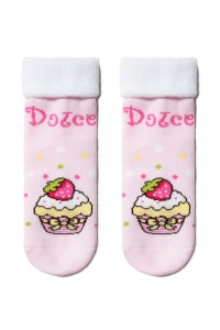 Șosete copii flaușate cu model Dolce, Conte Kids Sof-Tiki 245 - Img 6
