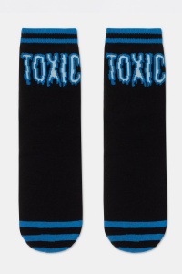 Șosete copii flaușate cu model "Toxic", Conte Kids Sof-Tiki 595 - Img 2