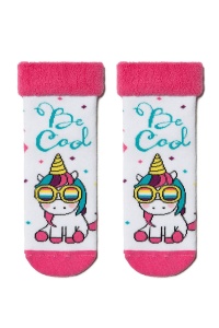 Șosete copii flaușate cu model Unicorn, Conte Kids Sof-Tiki 435 - Img 2