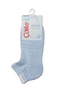 Șosete damă, din bumbac cu talpă flaușată, Conte Active 091 - Img 7