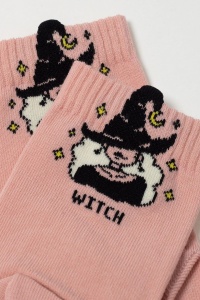Șosete din bumbac cu model „Witch”, Conte Kids Tip-Top 980 - Img 4