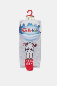 Șosete haioase copii, cu model „ANUL NOU”, Conte Kids 907 - Img 4