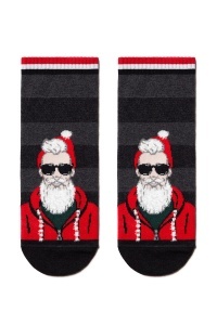 Șosete haioase Crăciun, model Cool Santa, DiWaRi 122 - Img 2
