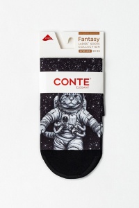Șosete haioase cu model pisică astronaut, Conte Fantasy 947 - Img 4