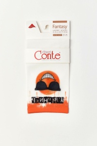 Șosete poliamidă cu model cool emoji, Conte Fantasy 247 - Img 4