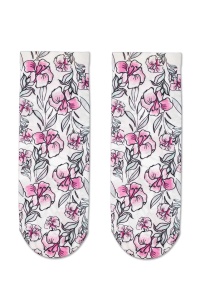 Șosete poliamidă cu model floral, Conte Fantasy 080