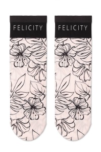 Șosete poliamidă cu model floral Felicity, Conte Fantasy 099 - Img 2