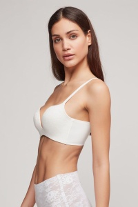 Sutien push-up, cu dantelă și fără arcuri, Gisela 1/0391 - Img 7