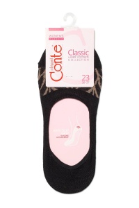 Tălpici subțiri din bumbac cu model, Conte Classic 225 - Img 3