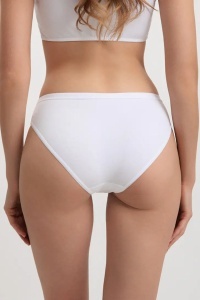 Chiloți bikini, din bumbac premium, Conte Comfort LB 5571 Alb spate