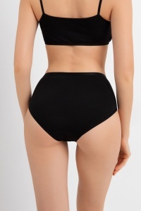 Chiloți bikini, din bumbac premium, Conte Comfort LB 5573 Nero spate