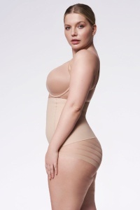 Chiloți modelatori cu talie foarte înaltă și plasă, Julimex 141 Mesh