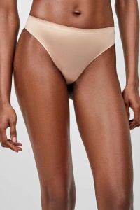Chiloți tanga cu efect ușor modelator, din microfibră satinată, Gisela 1/10058 - Img 2