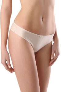 Chiloți tanga, material Jacquard cu picățele, Conte Elegant Voyage RP6051