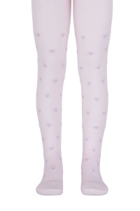 Ciorapi bumbac cu model inimioare din lurex, Tip-Top 547 - Img 2