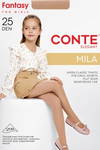 Ciorapi clasici copii, cu chilot și vârf întărit, Conte Kids Mila 25 Den - Img 6