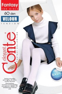 Ciorapi copii, din microfibră cu efect 3D, Conte Kids Velour 60 Den - Img 9