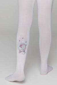 Ciorapi copii, din microfibră cu model Unicorn, Conte Kids Beauty 50 Den - Img 3