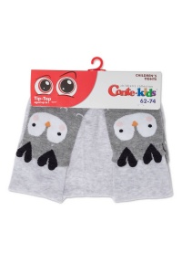 Ciorapi subțiri din bumbac cu model Bufniță, Conte Kids Tip-Top 571 - Img 2