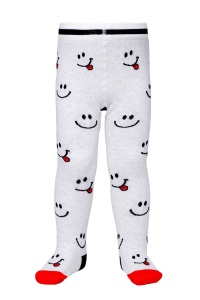 Ciorapi subțiri din bumbac cu model emoji, Conte Kids Tip-Top 495 - Img 4