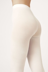 Colanți opaci cu model în dungi fine (ribbed), Conte Fantasy Casual 100 Den - Img 14